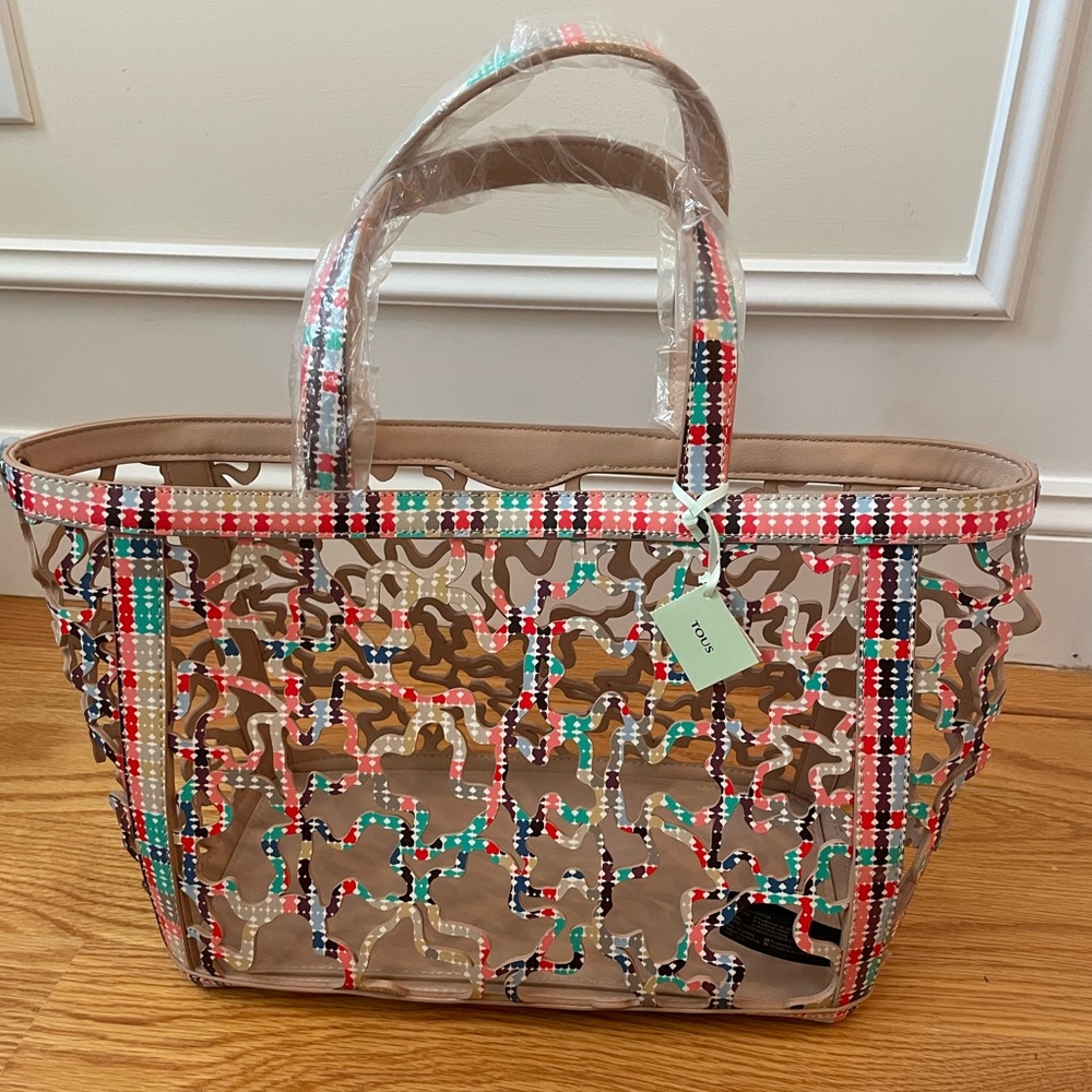 NWT Medium TOUS Kaos Shock Tote Bag in Multi Color